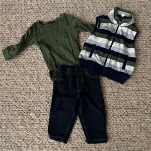 Carter's Olive Green Baby Onesie